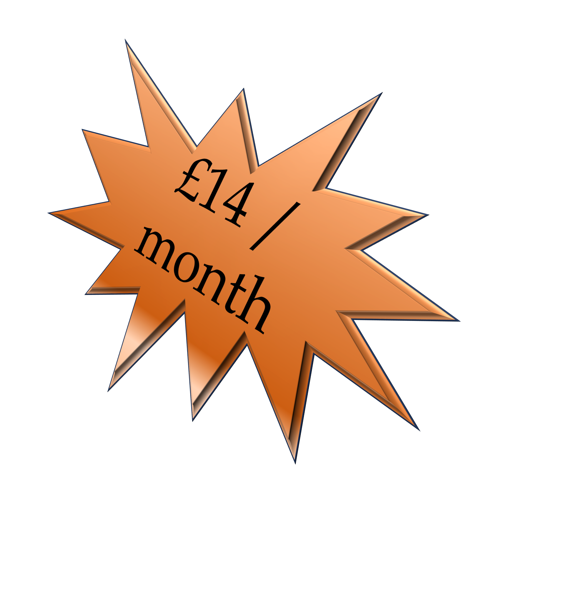 £14 per month gets you an affordable website for your small business that includes a professional email address